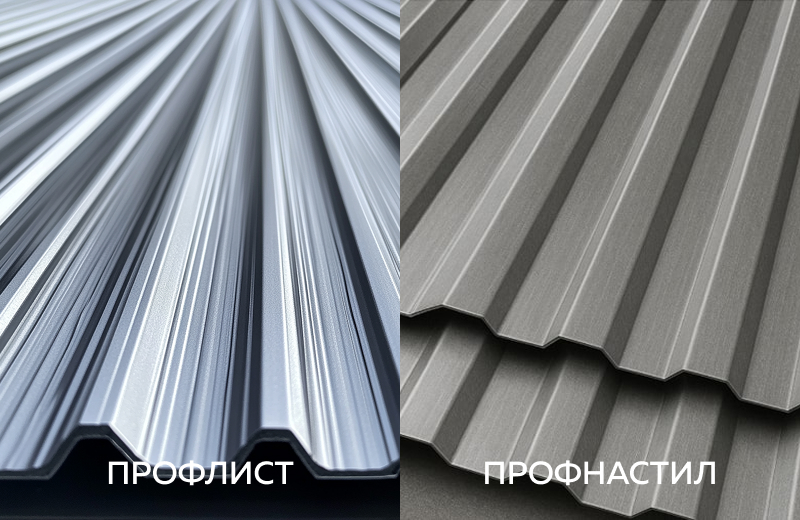 Чем отличается профлист от профнастила для крыши